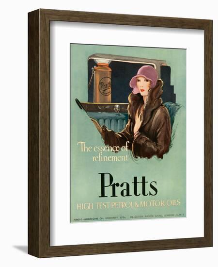 Pratts, Magazine Advertisement, UK, 1930-null-Framed Giclee Print