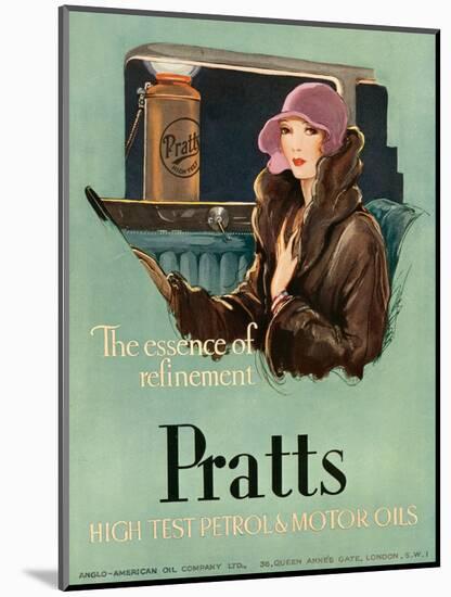 Pratts, Magazine Advertisement, UK, 1930-null-Mounted Giclee Print