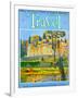 Pravel Magazine Cover French Chateau-Travel-Framed Art Print