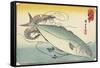 Prawn and Yellow Tail, Early 19th Century-Utagawa Hiroshige-Framed Stretched Canvas