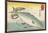 Prawn and Yellow Tail, Early 19th Century-Utagawa Hiroshige-Framed Giclee Print