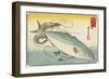 Prawn and Yellow Tail, Early 19th Century-Utagawa Hiroshige-Framed Giclee Print