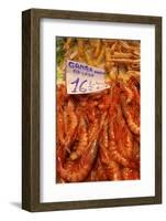 Prawns in Mercado Central (Central Market), Valencia, Spain, Europe-Neil Farrin-Framed Photographic Print