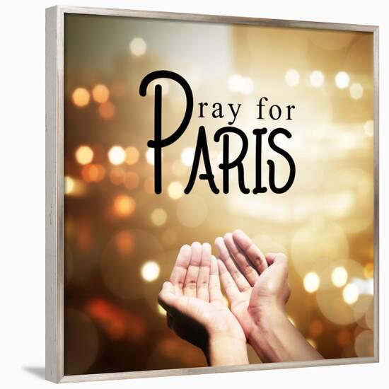 Pray for Paris-leolintang-Framed Premium Photographic Print