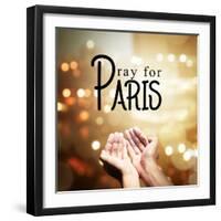 Pray for Paris-leolintang-Framed Premium Photographic Print