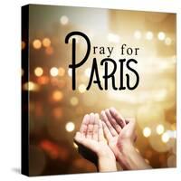 Pray for Paris-leolintang-Stretched Canvas