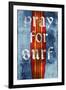 Pray For Surf, Surf Board-Charlie Carter-Framed Art Print