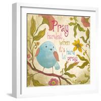 Pray Hardest-Elizabeth Medley-Framed Premium Giclee Print