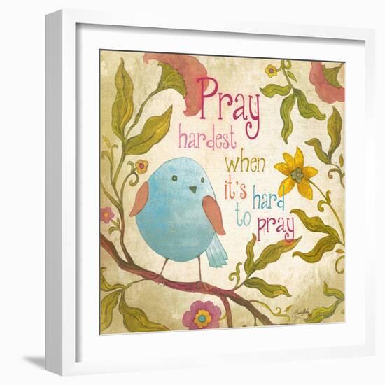 Pray Hardest-Elizabeth Medley-Framed Premium Giclee Print