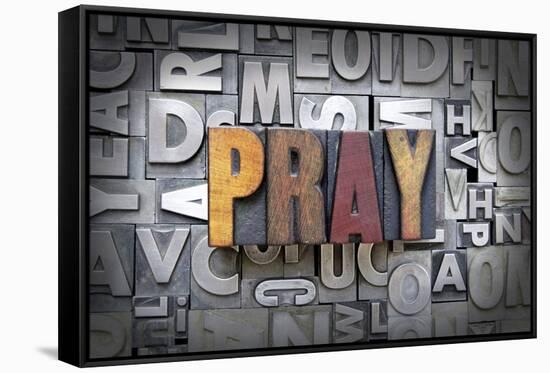 Pray-enterlinedesign-Framed Stretched Canvas