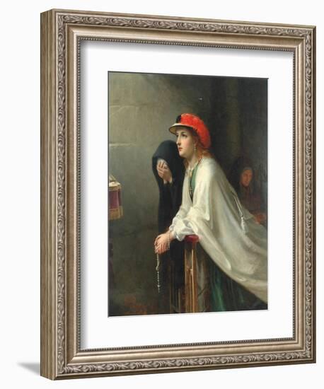 Prayer, 1862-Thomas Brooks-Framed Giclee Print