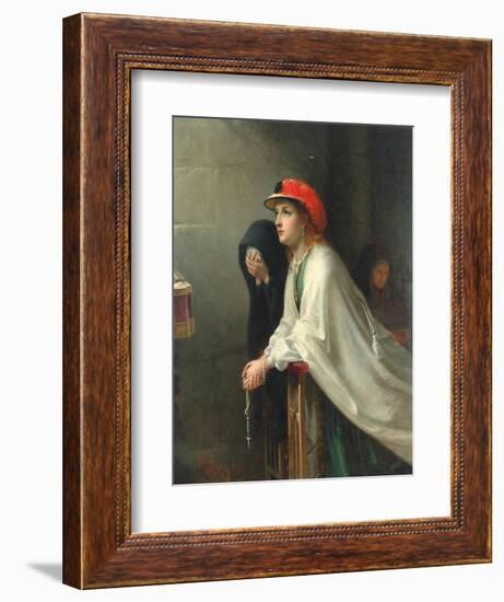 Prayer, 1862-Thomas Brooks-Framed Giclee Print