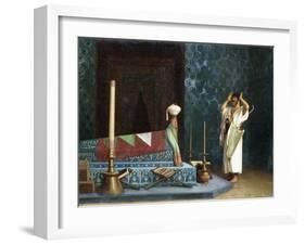 Prayer at the Sultan's Room-Jean Leon Gerome-Framed Giclee Print
