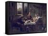 Prayer before Lunch-Jan Havicksz. Steen-Framed Stretched Canvas