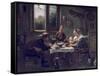 Prayer before Lunch-Jan Havicksz. Steen-Framed Stretched Canvas