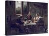 Prayer before Lunch-Jan Havicksz. Steen-Stretched Canvas