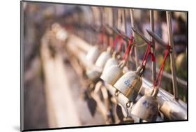 Prayer Bells at Golden Rock (Kyaiktiyo Pagoda), Mon State, Myanmar (Burma), Asia-Matthew Williams-Ellis-Mounted Photographic Print