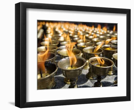 Prayer Candles, Nanwu Temple, Kangding, Sichuan, China-Porteous Rod-Framed Photographic Print
