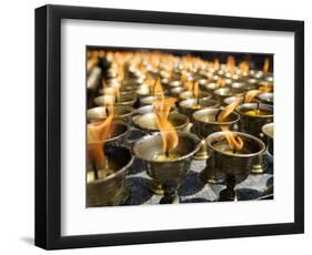 Prayer Candles, Nanwu Temple, Kangding, Sichuan, China-Porteous Rod-Framed Photographic Print