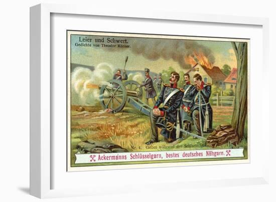 Prayer During the Battle-null-Framed Giclee Print