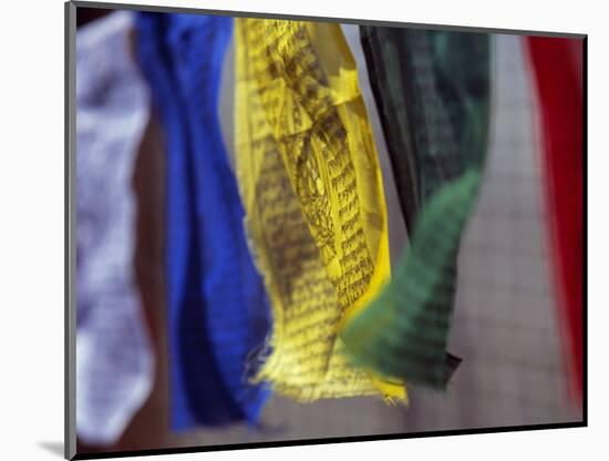 Prayer Flags Alongside the Everest Base Camp Trail-Mark Hannaford-Mounted Photographic Print