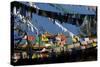 Prayer Flags and Chortens at Dochu La, Bhutan-Howie Garber-Stretched Canvas