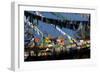 Prayer Flags and Chortens at Dochu La, Bhutan-Howie Garber-Framed Photographic Print