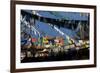 Prayer Flags and Chortens at Dochu La, Bhutan-Howie Garber-Framed Photographic Print