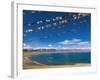 Prayer Flags at Nam Tso Lake, Central Tibet-Michele Falzone-Framed Photographic Print