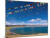 Prayer Flags at Nam Tso Lake, Central Tibet-Michele Falzone-Mounted Photographic Print