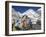 Prayer Flags at the Everest Base Camp Sign, Sagarmatha National Park, Himalayas-Christian Kober-Framed Photographic Print