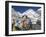 Prayer Flags at the Everest Base Camp Sign, Sagarmatha National Park, Himalayas-Christian Kober-Framed Photographic Print