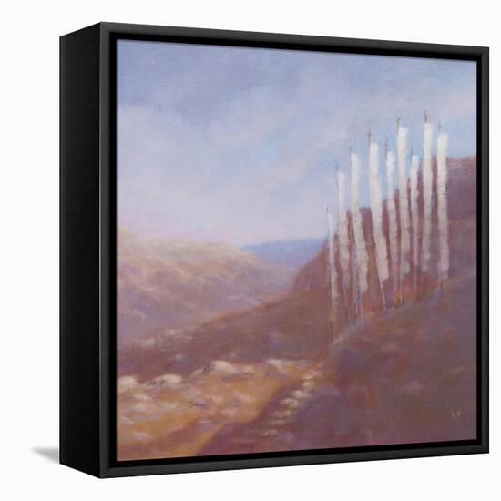 Prayer Flags, Bhutan, 2012-Lincoln Seligman-Framed Stretched Canvas