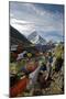 Prayer Flags, Everest Base Camp Trail, Peak of Ama Dablam, Nepal-David Noyes-Mounted Photographic Print