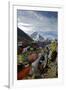 Prayer Flags, Everest Base Camp Trail, Peak of Ama Dablam, Nepal-David Noyes-Framed Photographic Print