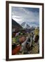 Prayer Flags, Everest Base Camp Trail, Peak of Ama Dablam, Nepal-David Noyes-Framed Photographic Print