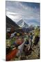 Prayer Flags, Everest Base Camp Trail, Peak of Ama Dablam, Nepal-David Noyes-Mounted Photographic Print