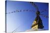 Prayer Flags Hanging from Swayambhunath Stupa-Paul Souders-Stretched Canvas
