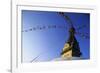 Prayer Flags Hanging from Swayambhunath Stupa-Paul Souders-Framed Photographic Print