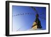 Prayer Flags Hanging from Swayambhunath Stupa-Paul Souders-Framed Photographic Print