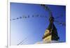 Prayer Flags Hanging from Swayambhunath Stupa-Paul Souders-Framed Photographic Print