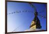 Prayer Flags Hanging from Swayambhunath Stupa-Paul Souders-Framed Photographic Print