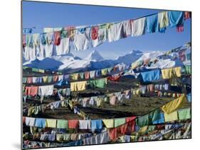 Prayer Flags, Himalayas, Tibet, China-Ethel Davies-Mounted Photographic Print