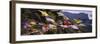 Prayer Flags in Front of a Monastery on a Mountain, Taktshang, Paro Valley, Bhutan-null-Framed Photographic Print