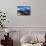 Prayer flags in Himalayas, Nepal with Ama Dablam mountain from high elevation with snow and lake-David Chang-Mounted Photographic Print displayed on a wall