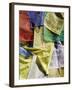 Prayer Flags, Mahakala Temple, Observatory Hill, Darjeeling, West Bengal, India-Jane Sweeney-Framed Photographic Print