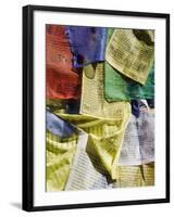 Prayer Flags, Mahakala Temple, Observatory Hill, Darjeeling, West Bengal, India-Jane Sweeney-Framed Photographic Print