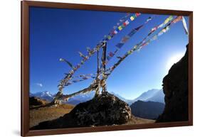 Prayer flags, Mustang, Nepal, Himalayas, Asia-null-Framed Photographic Print