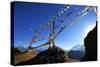 Prayer flags, Mustang, Nepal, Himalayas, Asia-null-Stretched Canvas