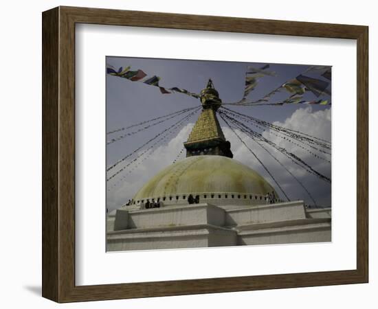 Prayer Flags, Nepal-Michael Brown-Framed Photographic Print